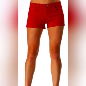 Joe's Jeans "Fifty Five Colors" Denim Shorts, Chili Pepper, Size 28